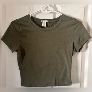 Bozzolo Olive fitted Top